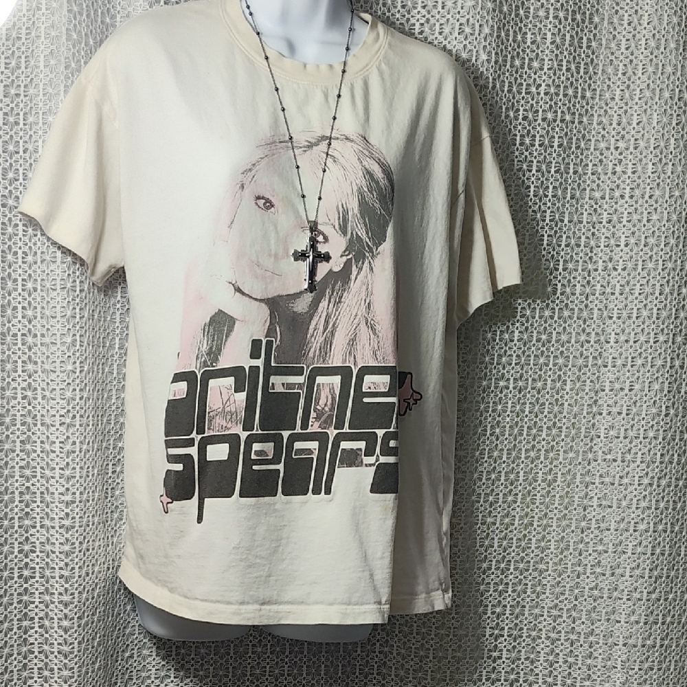 American Eagle Outfitters Beige Band Tee